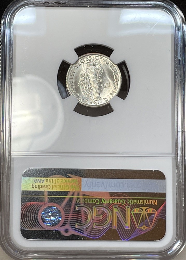 1939 D Mercury Dime MS64 FB NGC - Nice Bright White PQ Example