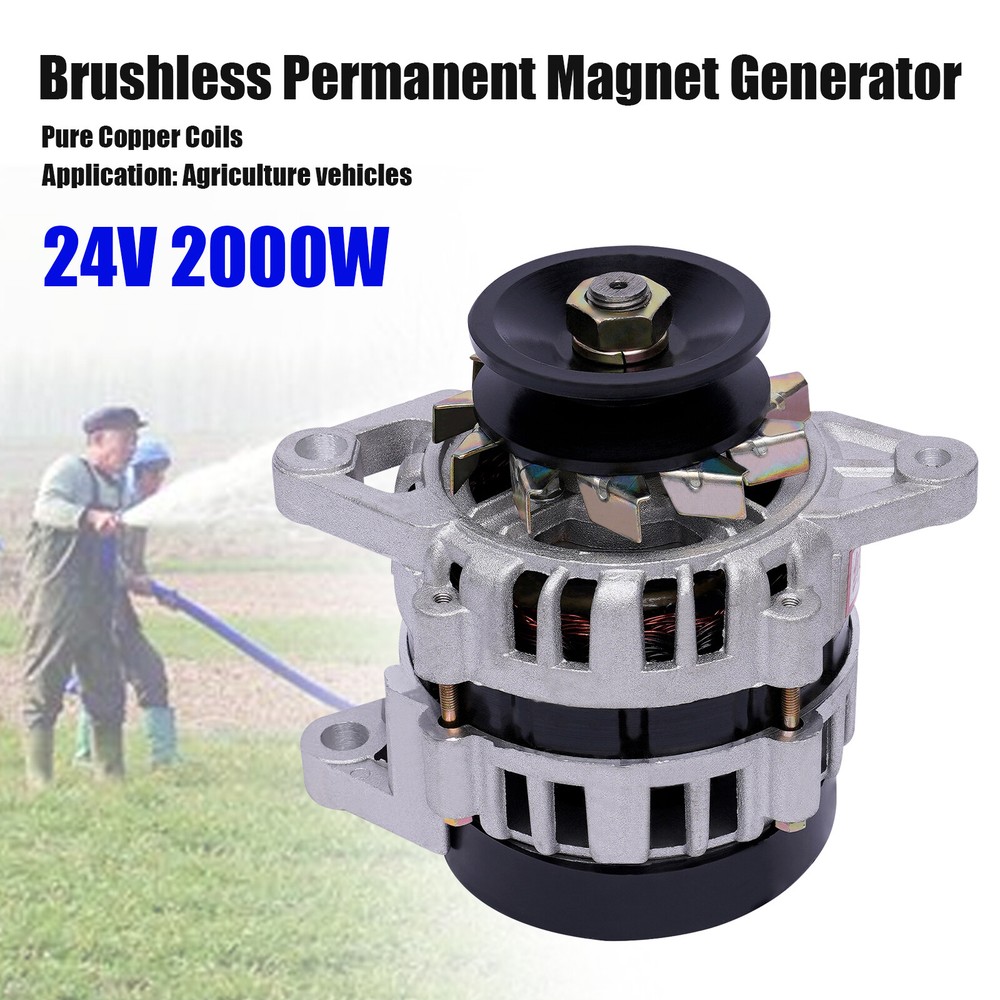 2000W Brushless Permanent Magnet Synchronous Generator for Agricultural Use