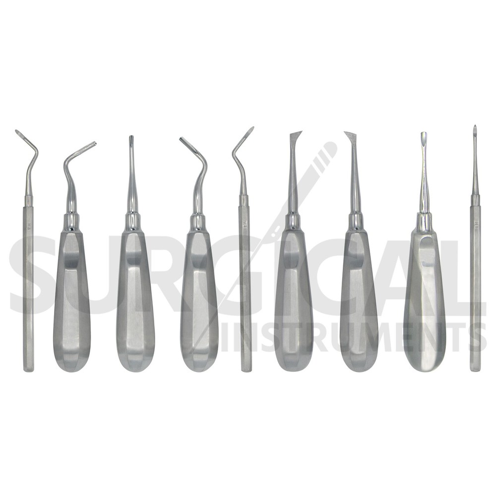 74 Pcs Oral Dental Extraction Surgery Extracting Elevators Forceps German Grade