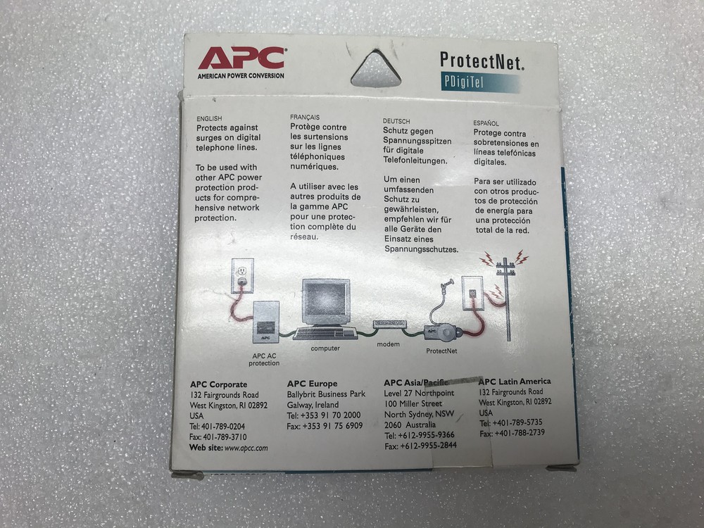 APC ProtectNet. PDigiTel Digital Line Protector