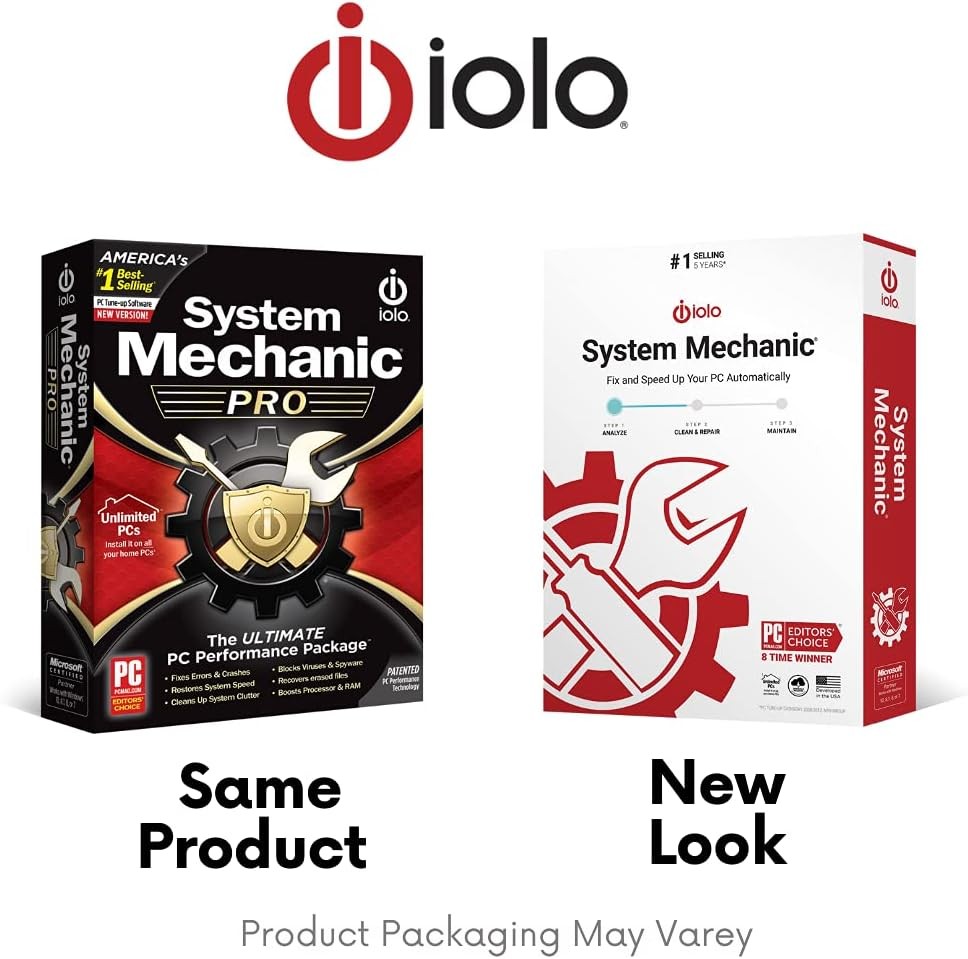 iolo - System Mechanic Pro, Computer Cleaner for Windows, Blocks Viruses and...