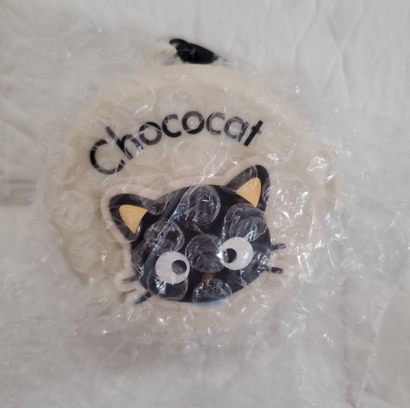 # Sanrio Compact Brush with Mirror - Choco Cat