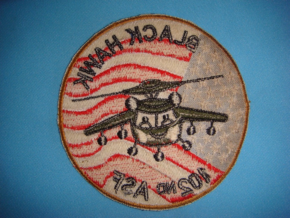 PATCH US ARMY 102nd AVIATION SUPPORT FACILITY " BLACK HAWK "