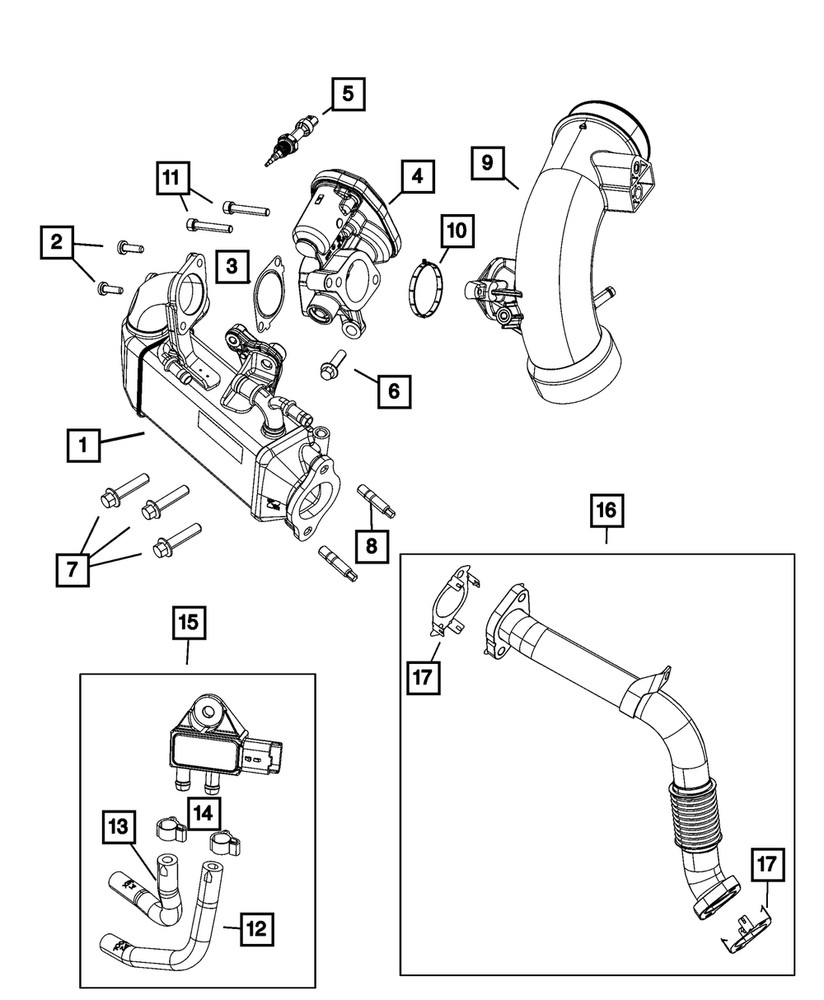 Genuine Mopar Hose Clamp 6107301AA