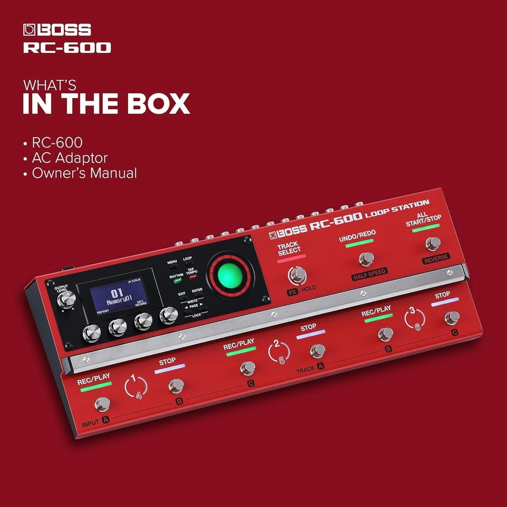 BOSS RC-600 Floor-Based Loop Station | Massive Onboard Effects Options