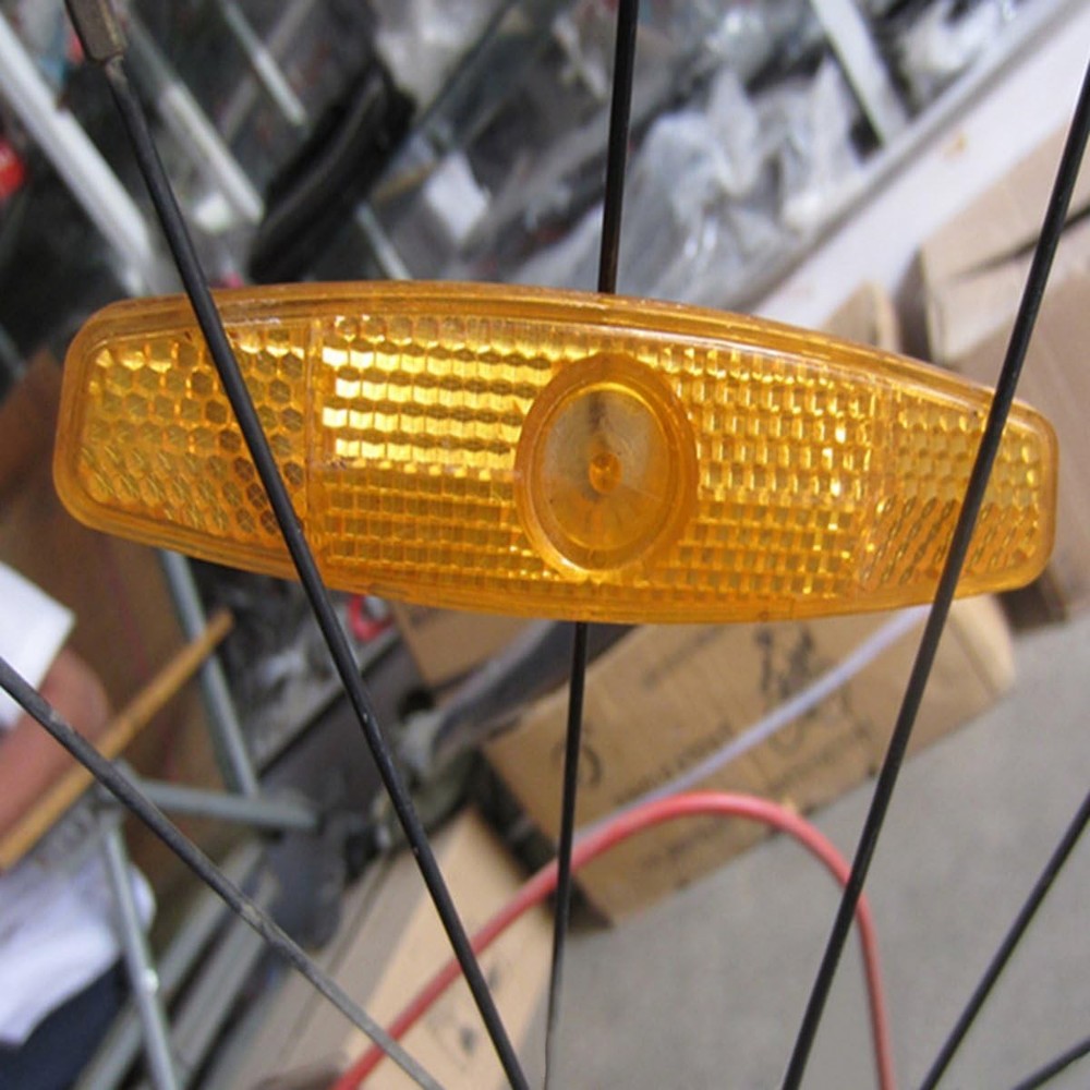 Compact Bicycle Spoke Reflectors - 4 Pcs for Enhanced Visibility & Easy Install