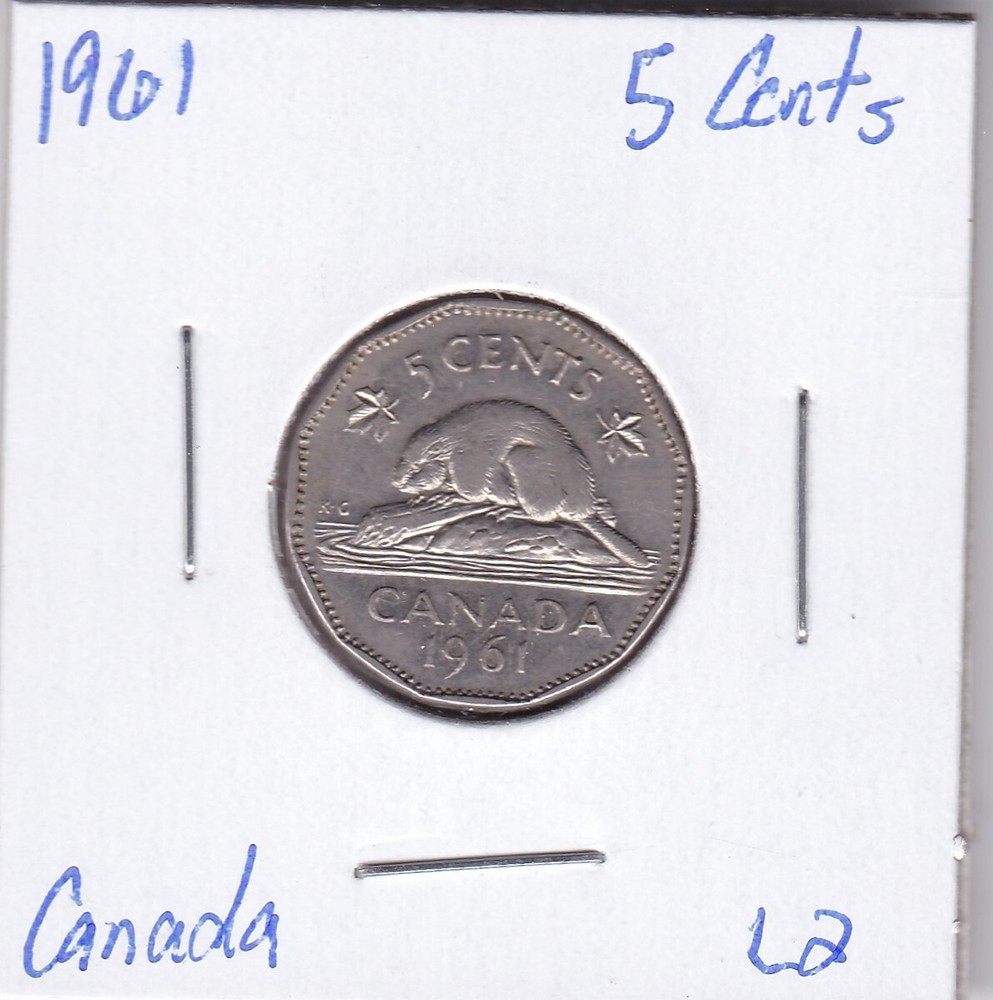 1961 Canada 5 Cents L2