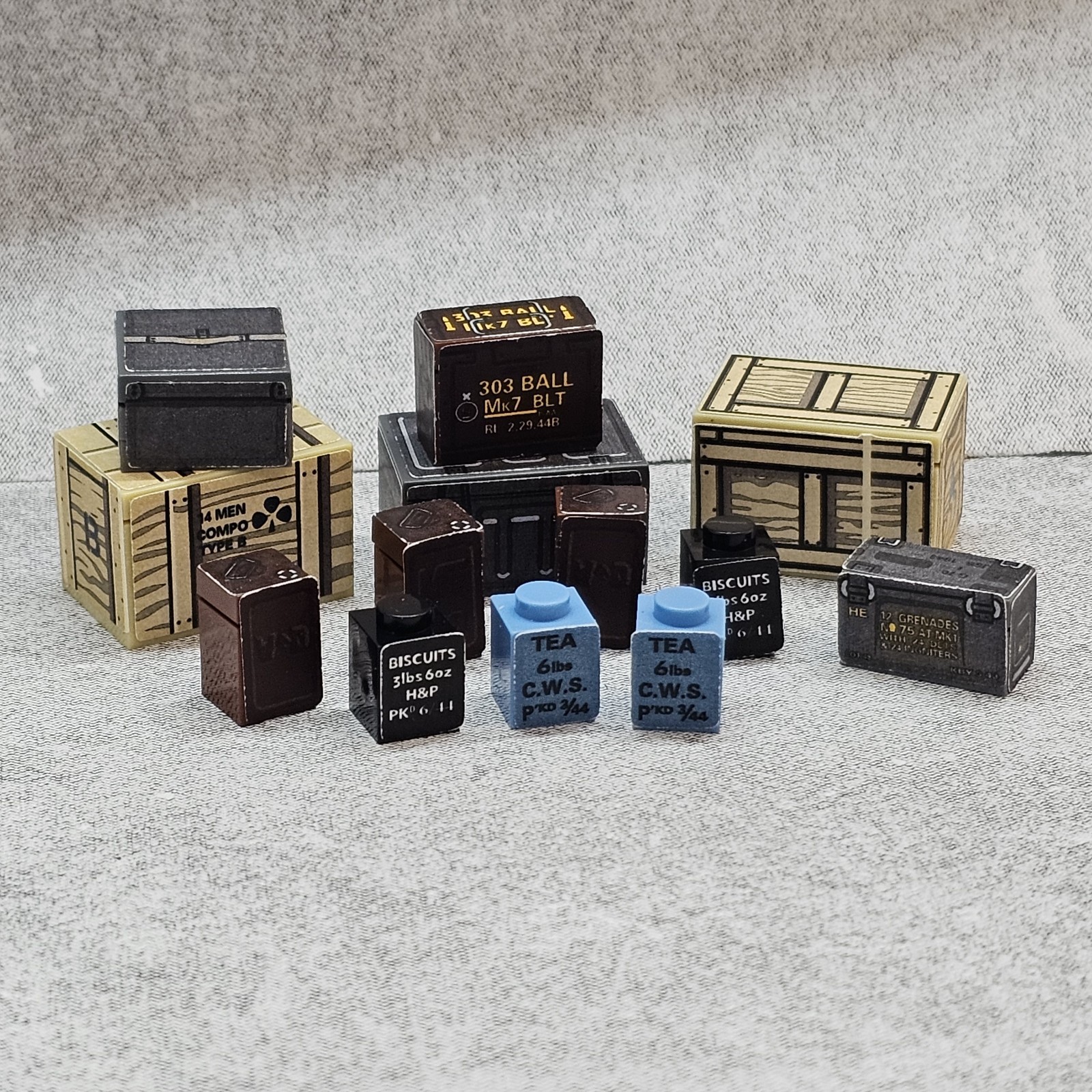 Military Supply blocks Accessories for Minifigures Gc6711