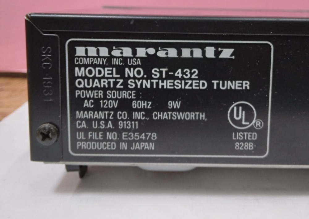 WORKING MARANTZ QUARTZ SYNTHESIZED TUNER MODEL#ST-432