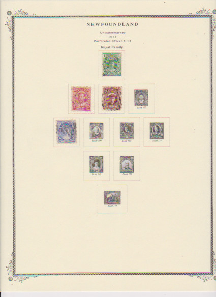 Canada Pre-Confederation Pages with Stamps
