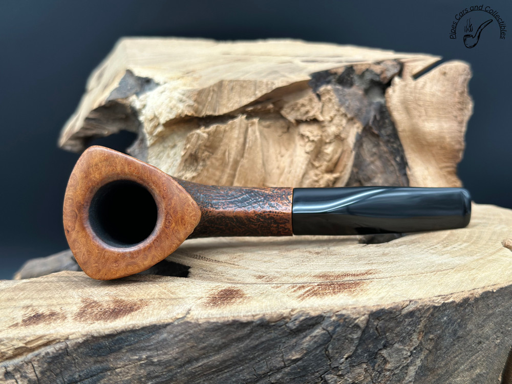 Savinelli Autograph Half Sandblasted Freehand Smoking Pipe