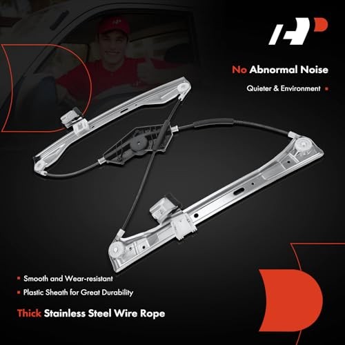 Front Left Power Window Regulator Without Motor Front Driver Side (LH)