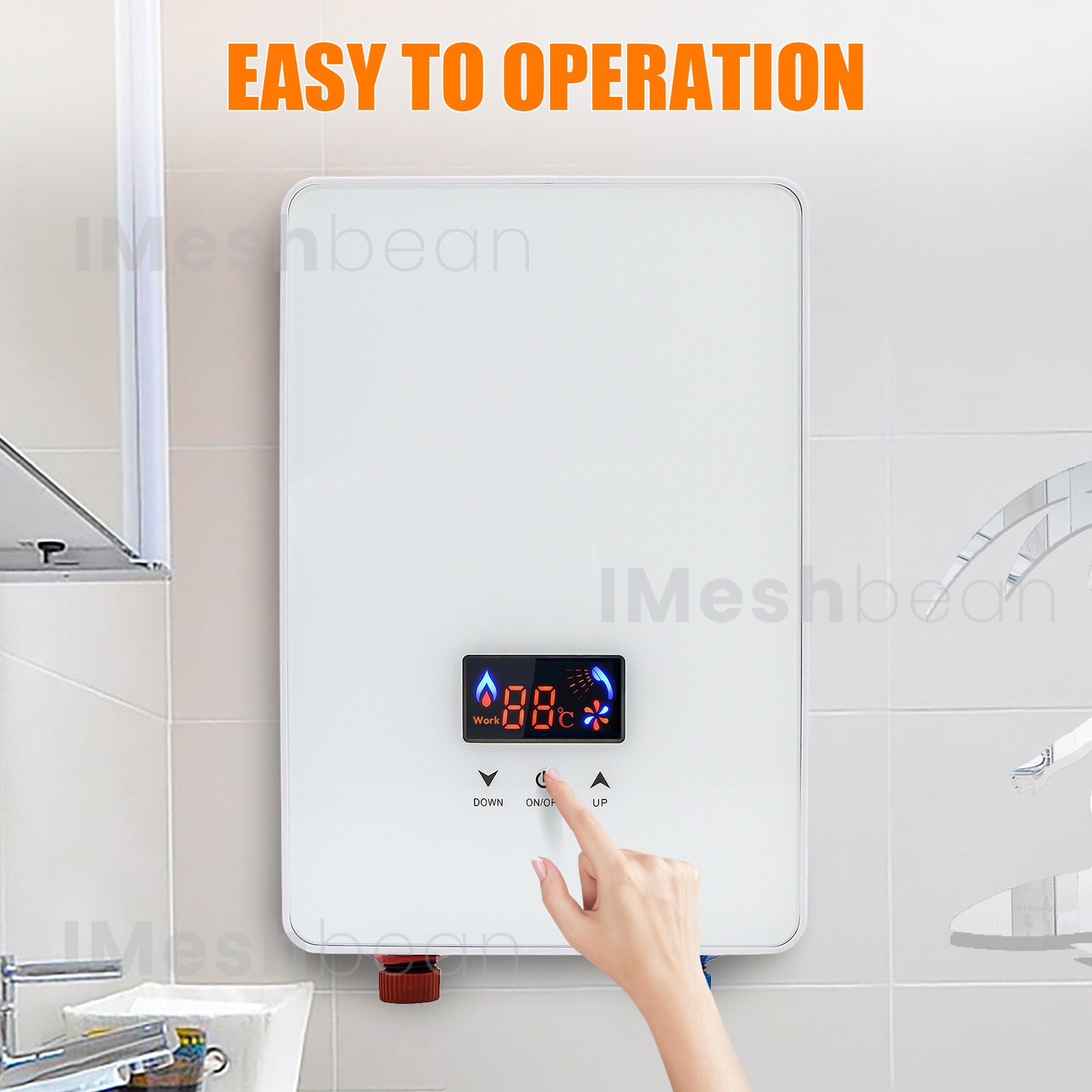 6500W Tankless Electric Hot Water Heater Instant Boiler On Demand Whole House