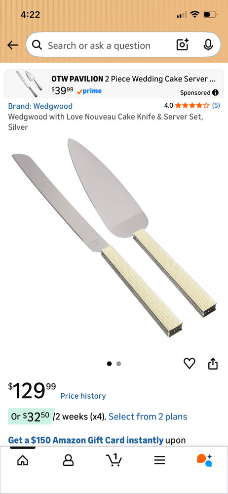 Vera Wang Cake Slicing Set