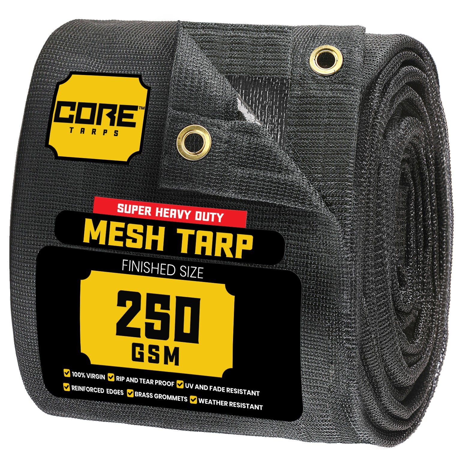 Core Tarps Heavy Duty Mesh Tarp Sun Shade Cover 60% Blockage