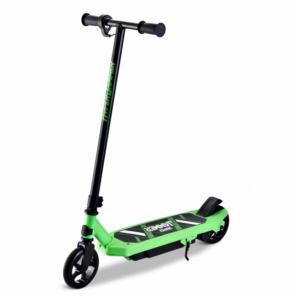 Hyper Kids Electric Scooter Speed LED Lights Jammer 12 Volt Battery Green