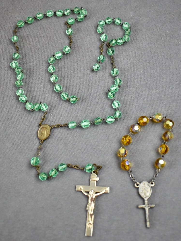 2 Vintage Catholic Rosaries