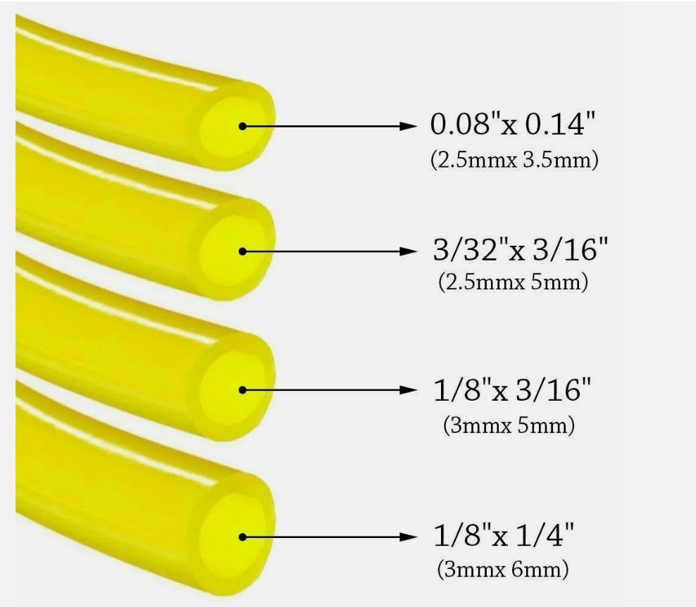 4 Sizes Petrol Fuel Gas Line Pipe Hose Tubing For String Trimmer Chainsaw Blower