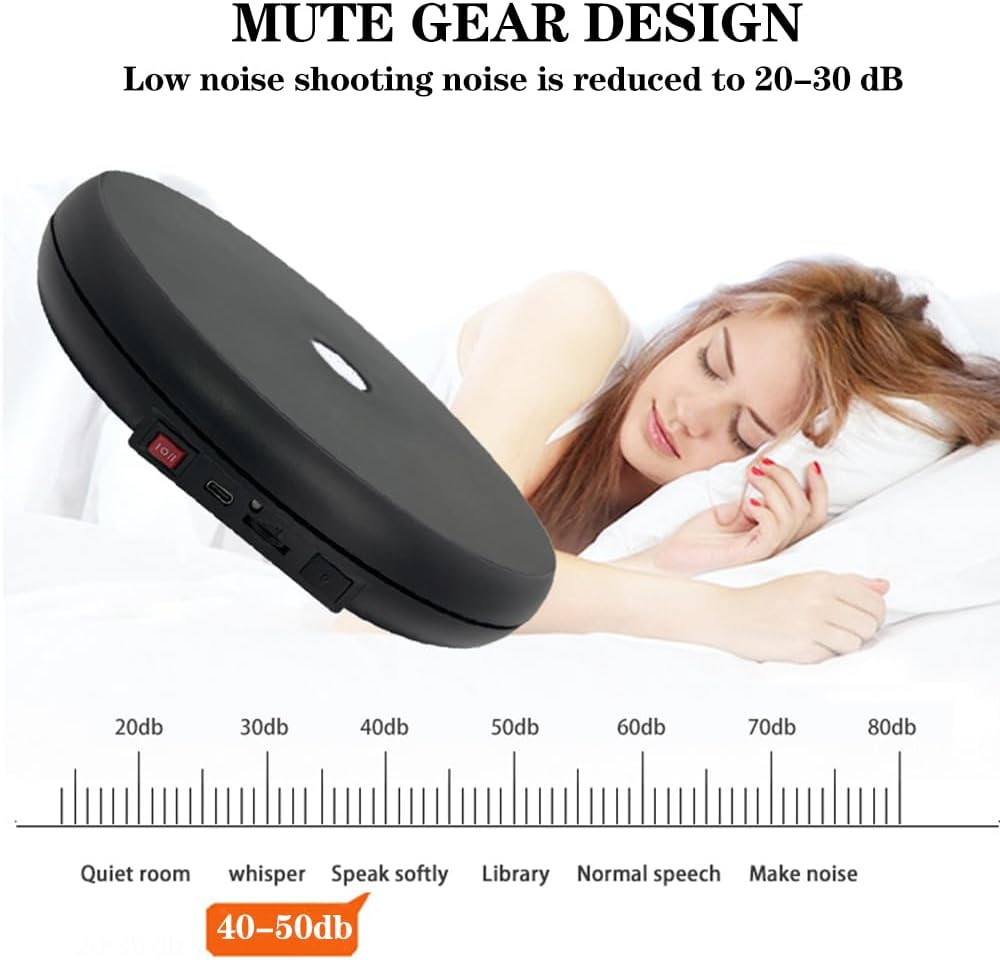 Multicolor LED Light Motorized Rotating Display Stand , 10 inch /55lbs Load, 360