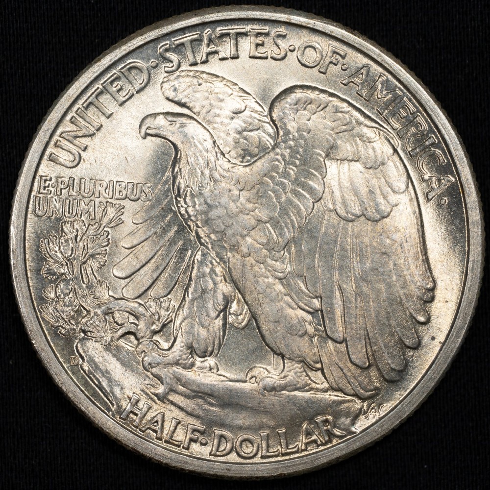 1946-D Walking Liberty Silver Half Dollar Choice Uncirculated BU+