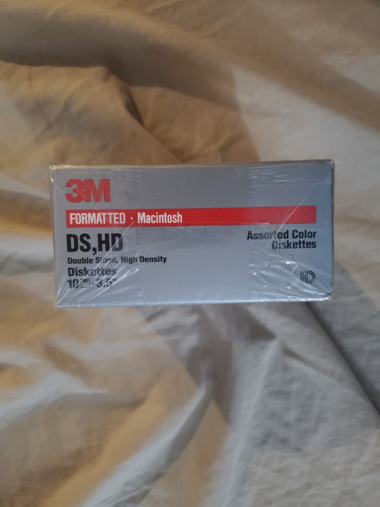 New 3M 1.44MB High Density double sided diskettes 10 Pack