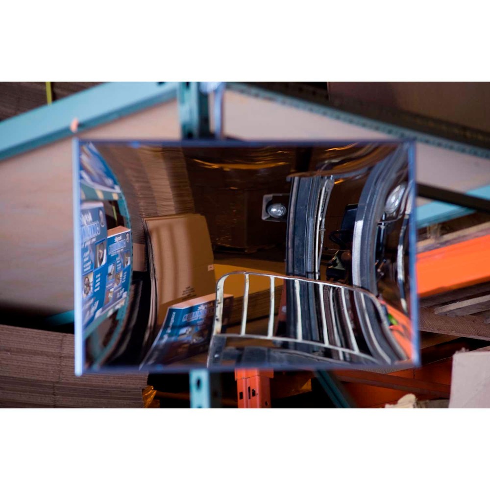 Rectangular Flat Glass Convex Mirror Indoor 16"x24"