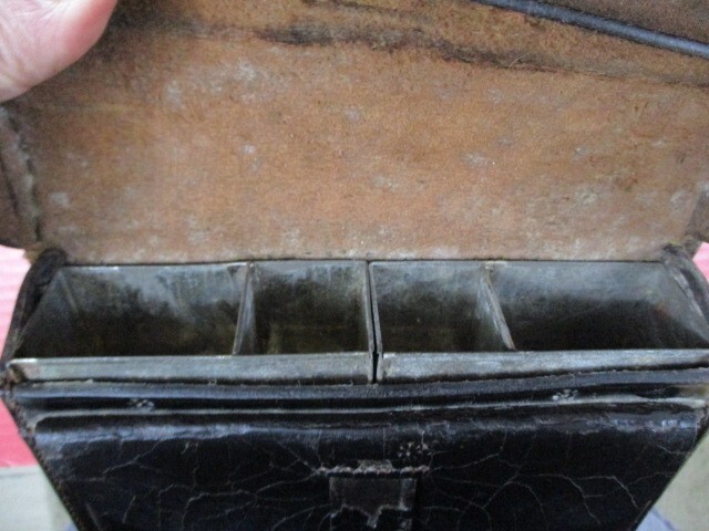 Civil War Union 1855 Rifleman's Leather Cartridge Box w/Tin Inserts - Original 3