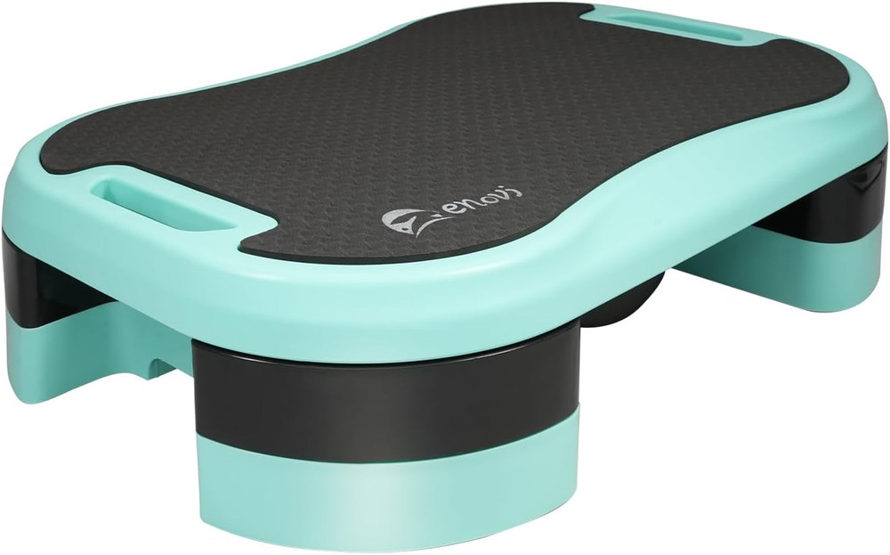 Basic Steppers for Exercise at Home, Aerobic Steppers, Exercise Step Platform wi