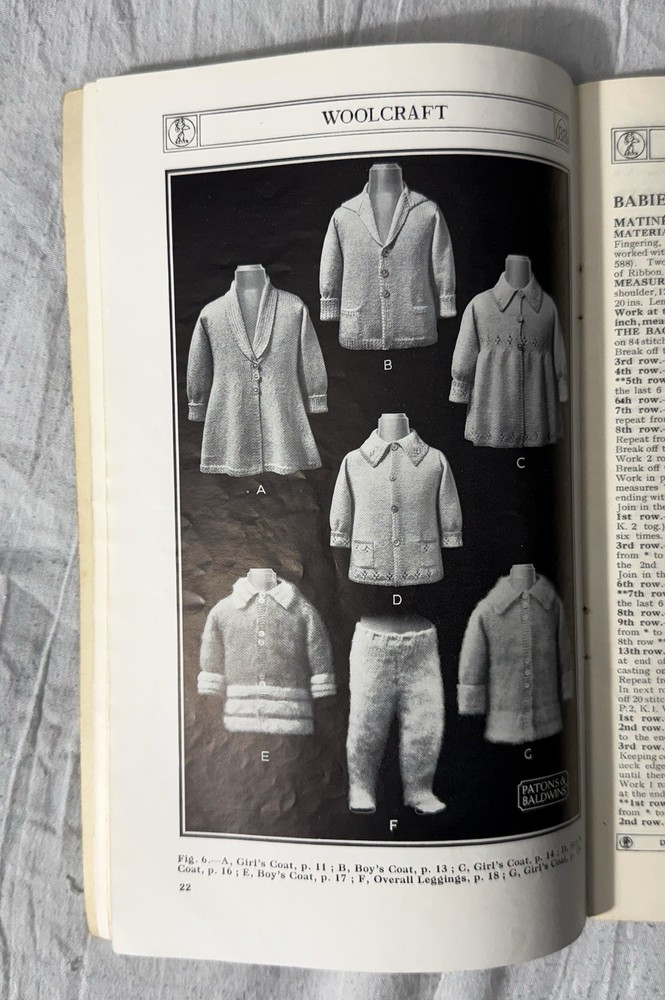 Woolcraft, A Practical Guide To Knitting & Crochet, Circa 1930