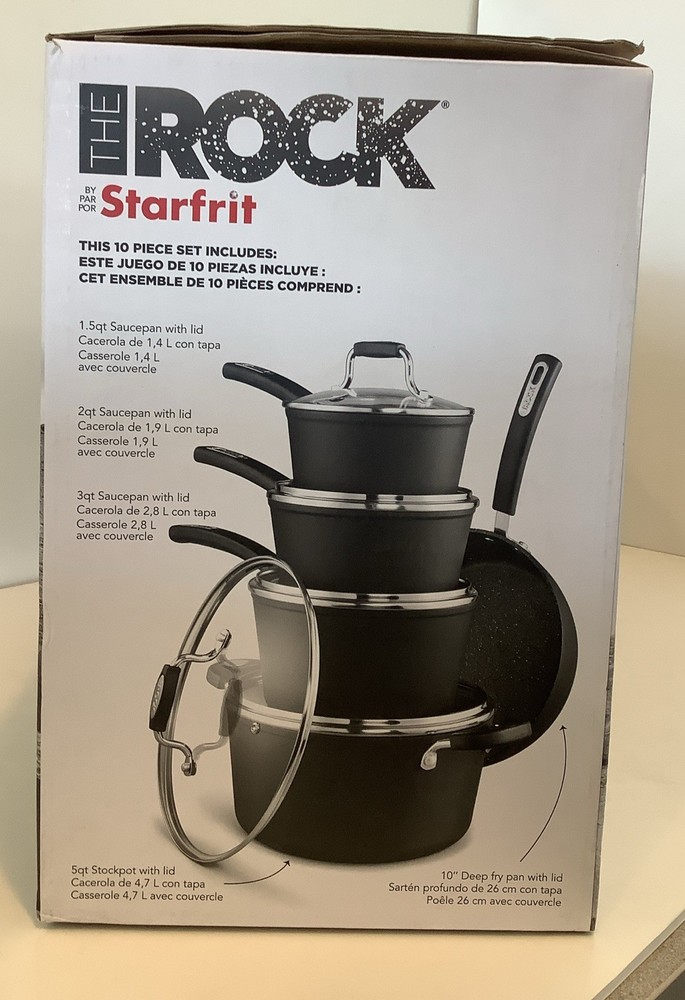 THE ROCK ® BY STARFRIT 10-Piece Cookware Set