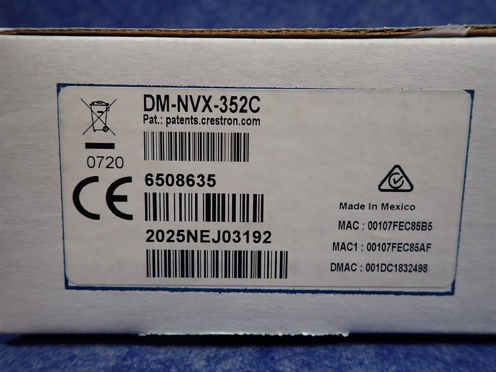 NEW Crestron DM-NVX-352C DigitalMedia 4K60 Network Encoder/Decoder Card (Z6)