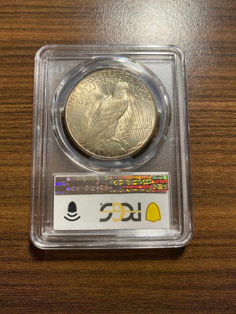 1923-S Peace Silver Dollar $1 PCGS MS 63 Type 2, Low Relief