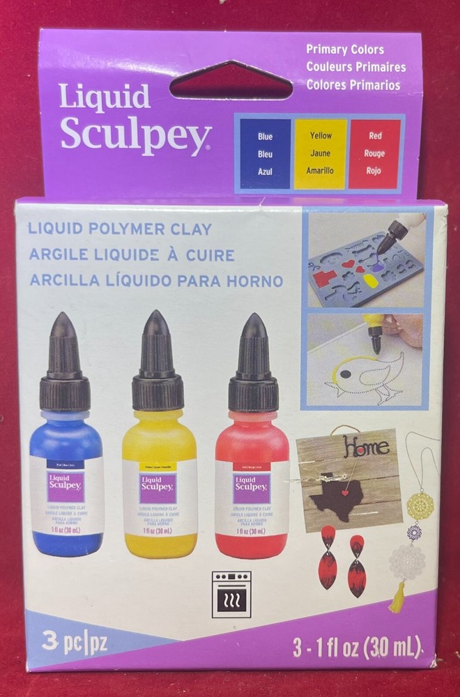Sculpey Liquid Medium-Primary BLUE/RED/YELLOW- ALSPRI1