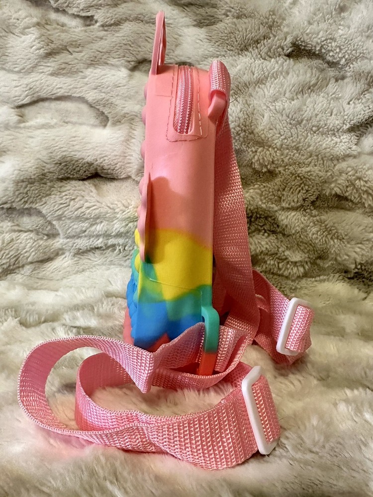 Silicone Pop It Unicorn Small Backpack