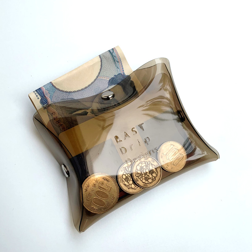 Transparent Cube Mini Wallet, Compact Clear PVC Waterproof Multi Wallet