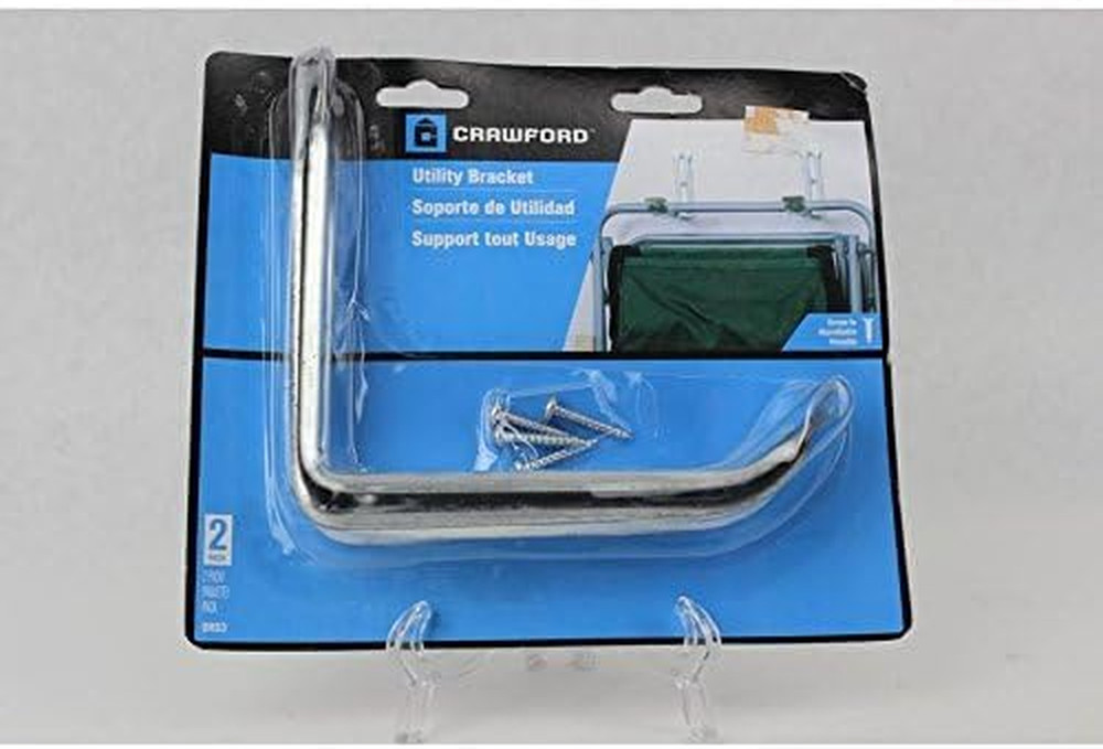 Crawford UHS3 Hang-It-All Utility Bracket Hook, Silver