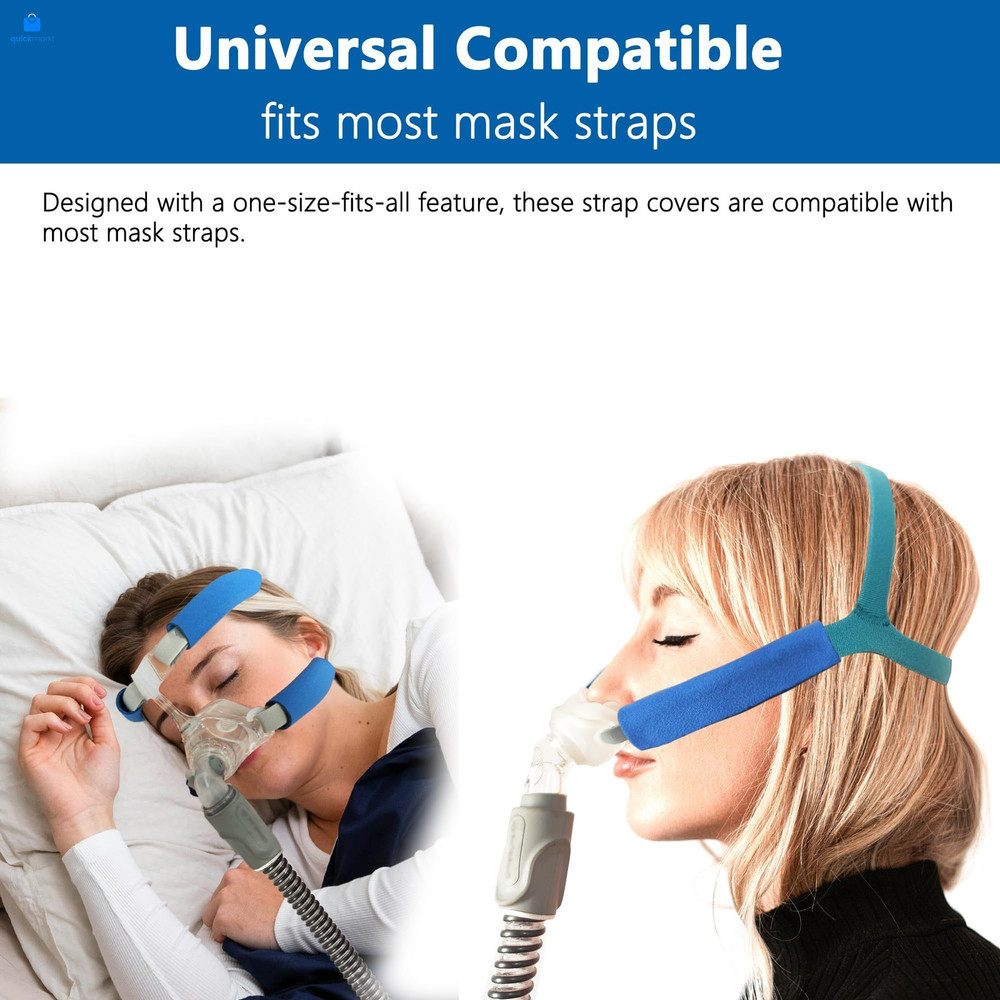 4 Pack CPAP Strap Covers,Strap Cushions Pads for Most Headgear Blue