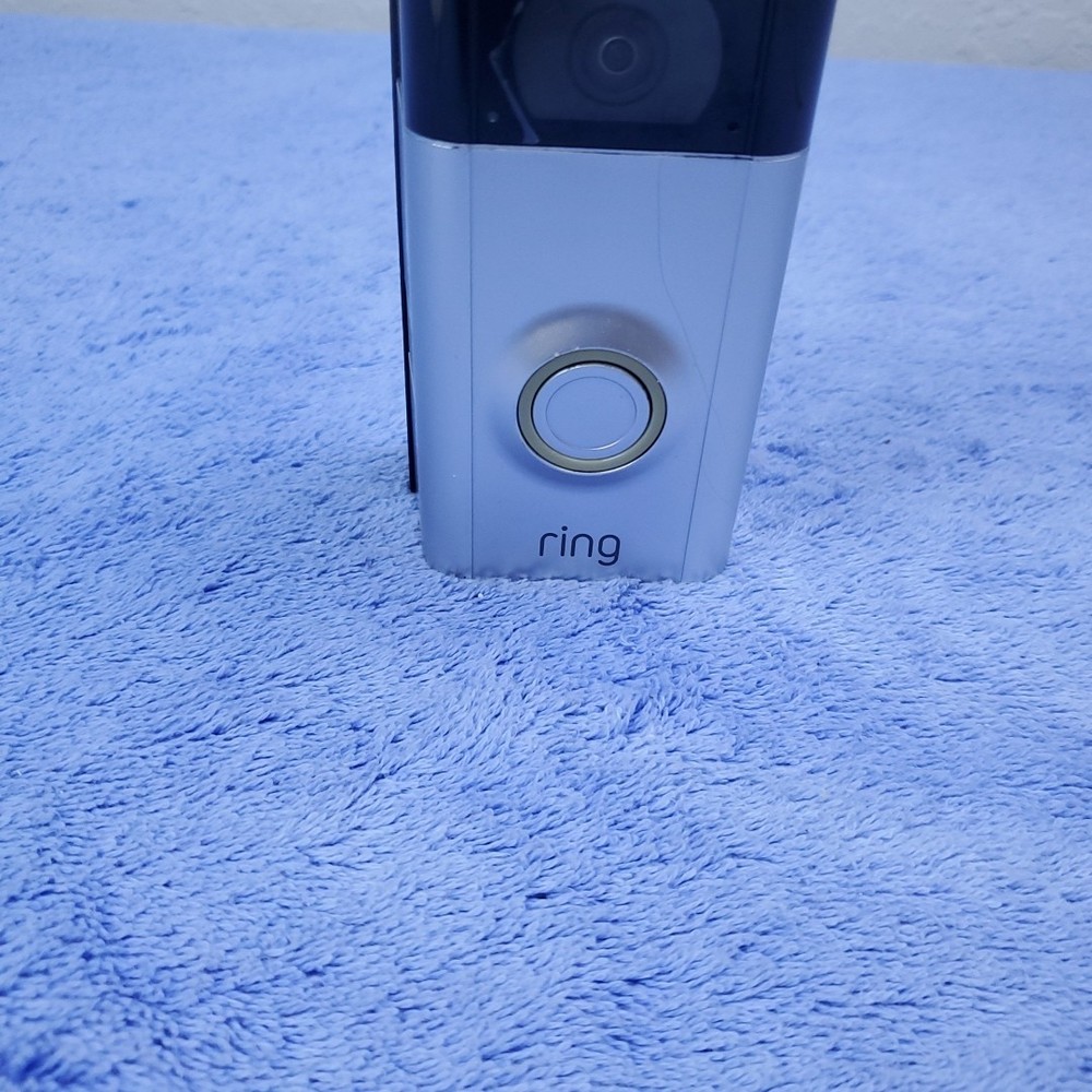 Ring Video Doorbell camera 3 Satin Nickel Untested