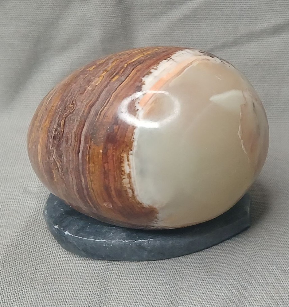 Marble Stone Egg Brown Beige White