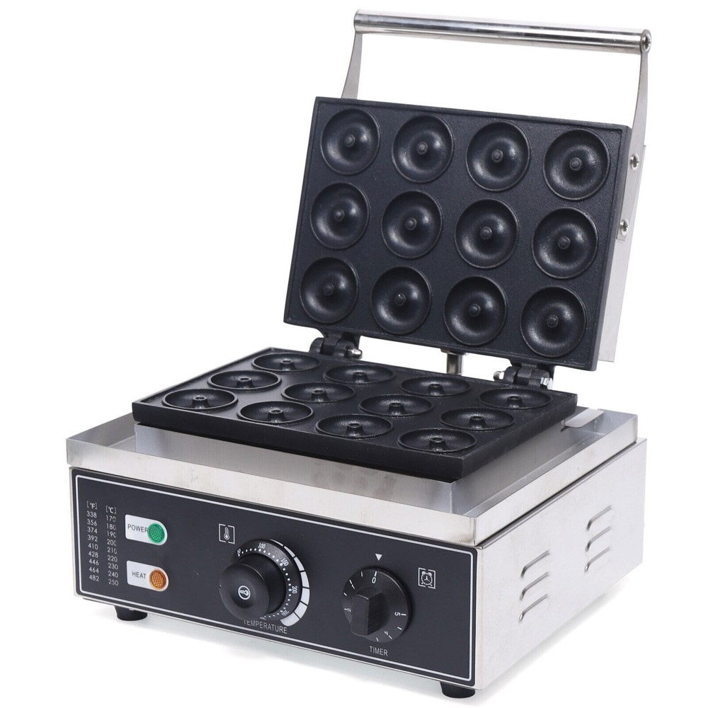Donut Maker Machine Breakfast Snacks Maker 12 Doughnuts Making Machine Non-stick