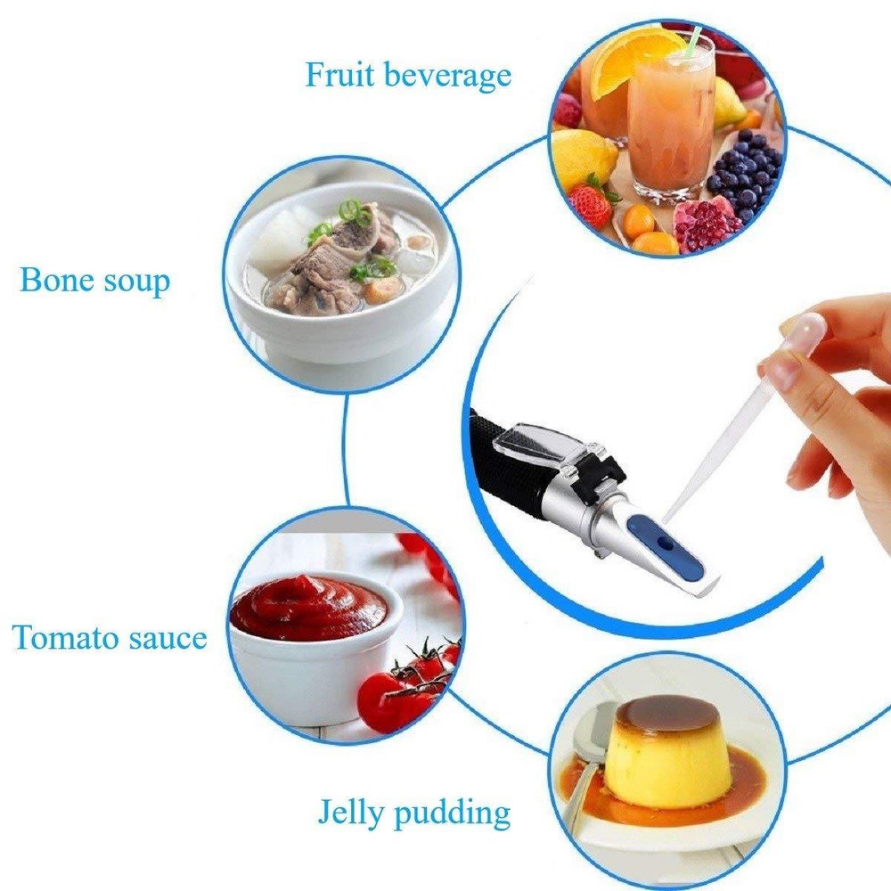 0-32% ATC Refractometer Brix Beer Fruit Juice Sugar Tester Meter Tool US