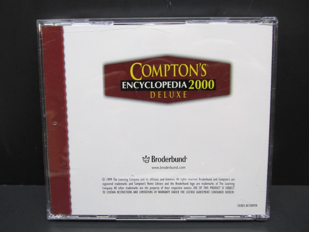 Compton's 2000 Encyclopedia Deluxe, Win. 95 / 98, Learning Co. 1999, Never Used