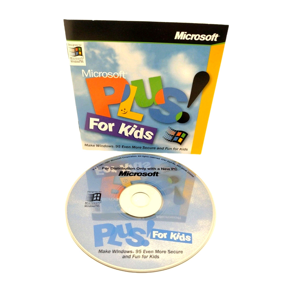 Microsoft Plus! For Kids – Windows 95 addon [Paint It! sounds/themes] IE3 *READ*