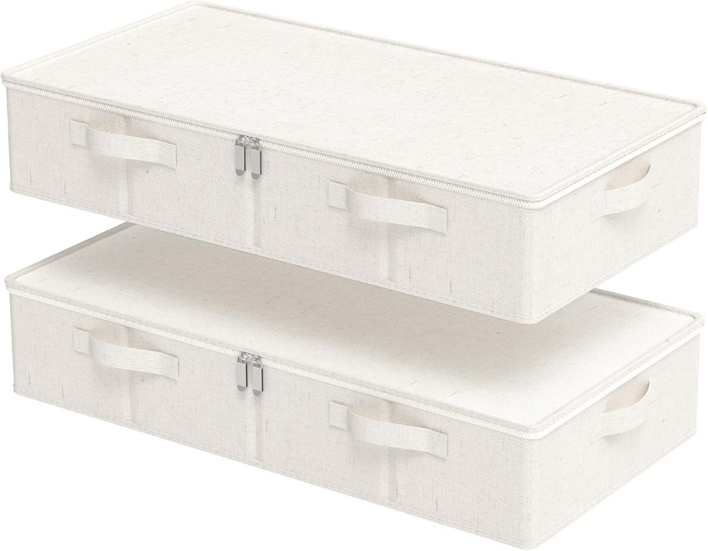 Underbed Stora Bins partment, Foldable Under Bed Boxes Organizer,