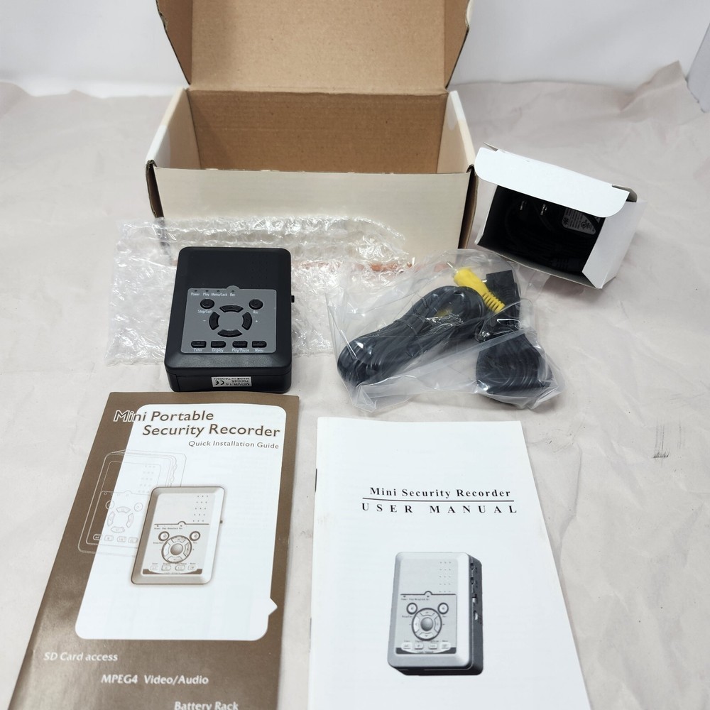Secumate Mini Portable Security Recorder Tested and Working Open Box