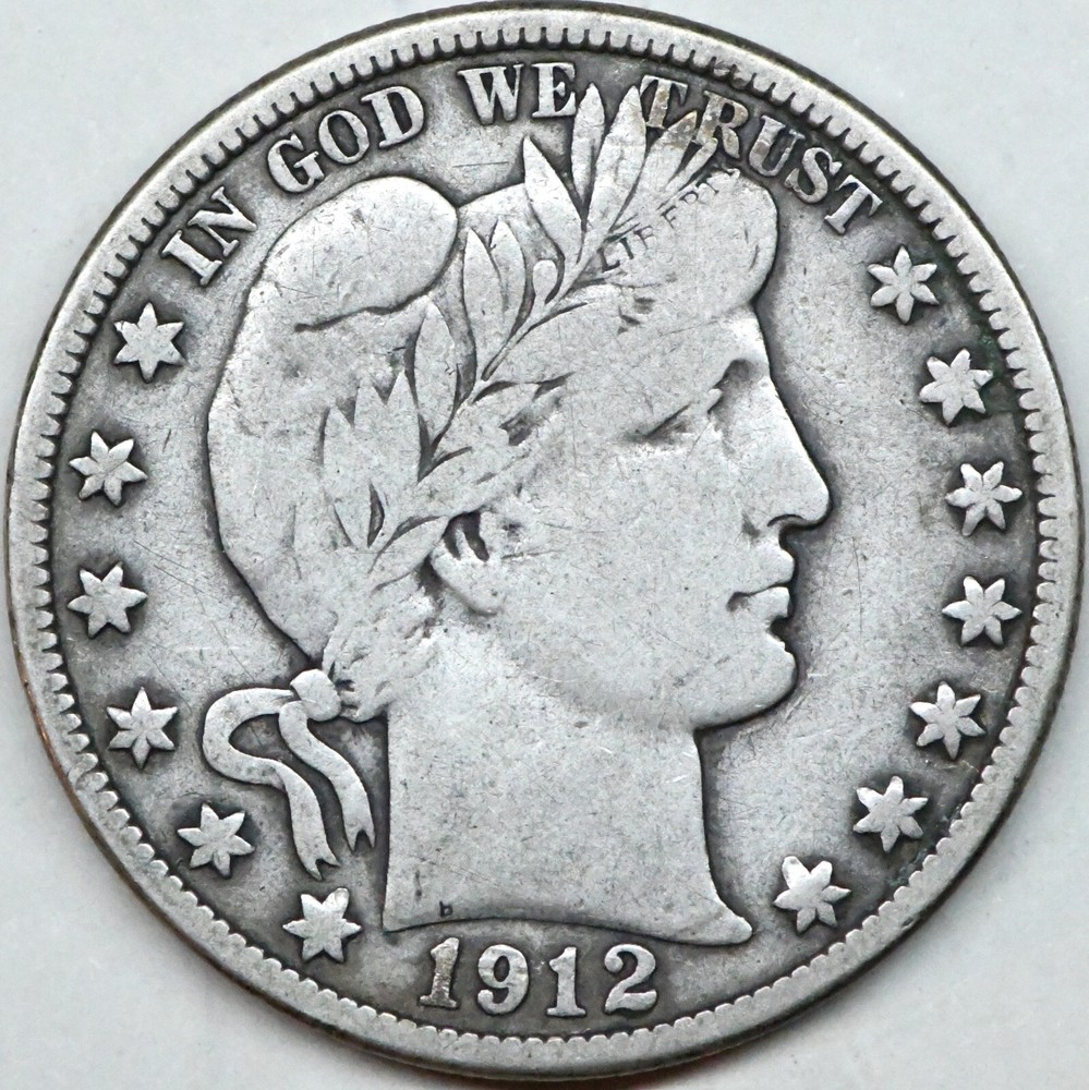 1912 d barber half dollar