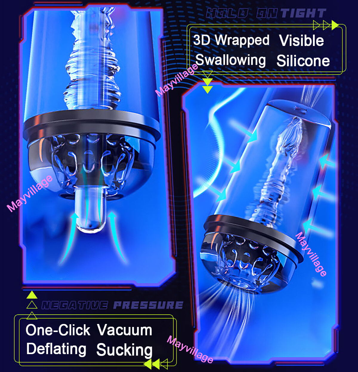 Penis Vacuum Sucking Pump Enhancer Male Masturbaters Enlarger Growth Cup Stroker