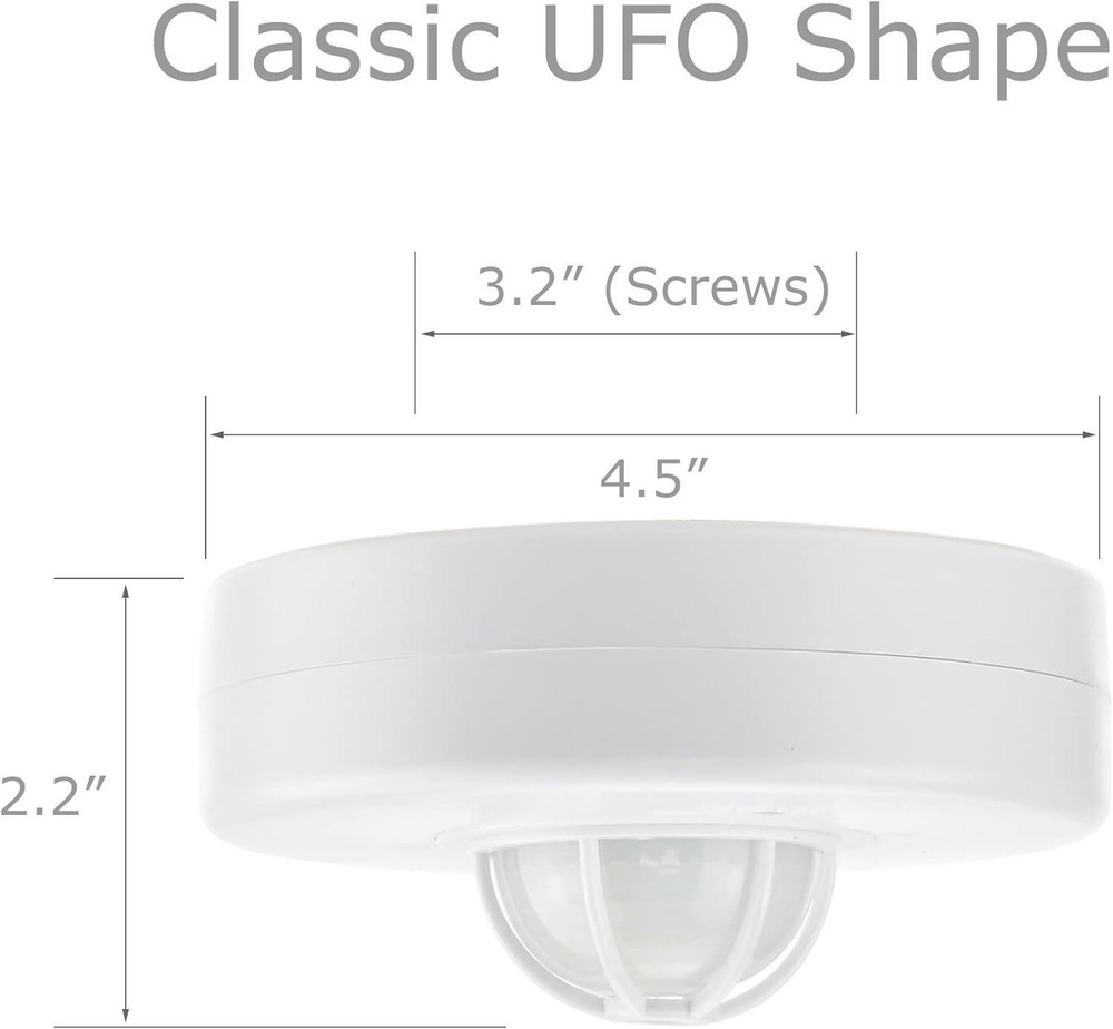 YCA1001 Ceiling Mount PIR Motion Sensor Light Switch, 360 Occupancy Sensor Lamp