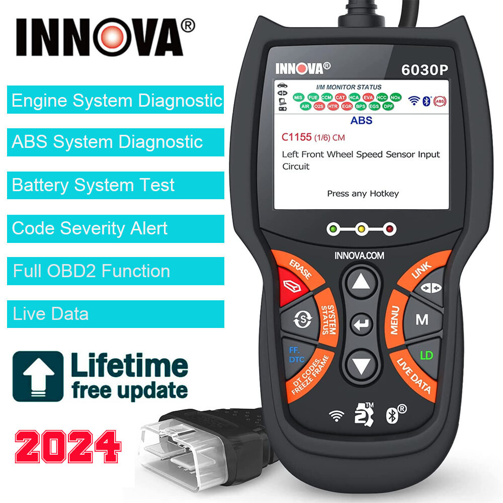 INNOVA 6030P OBD2 Scanner ABS Code Reader-Check Engine Car Diagnostic Scan Tool