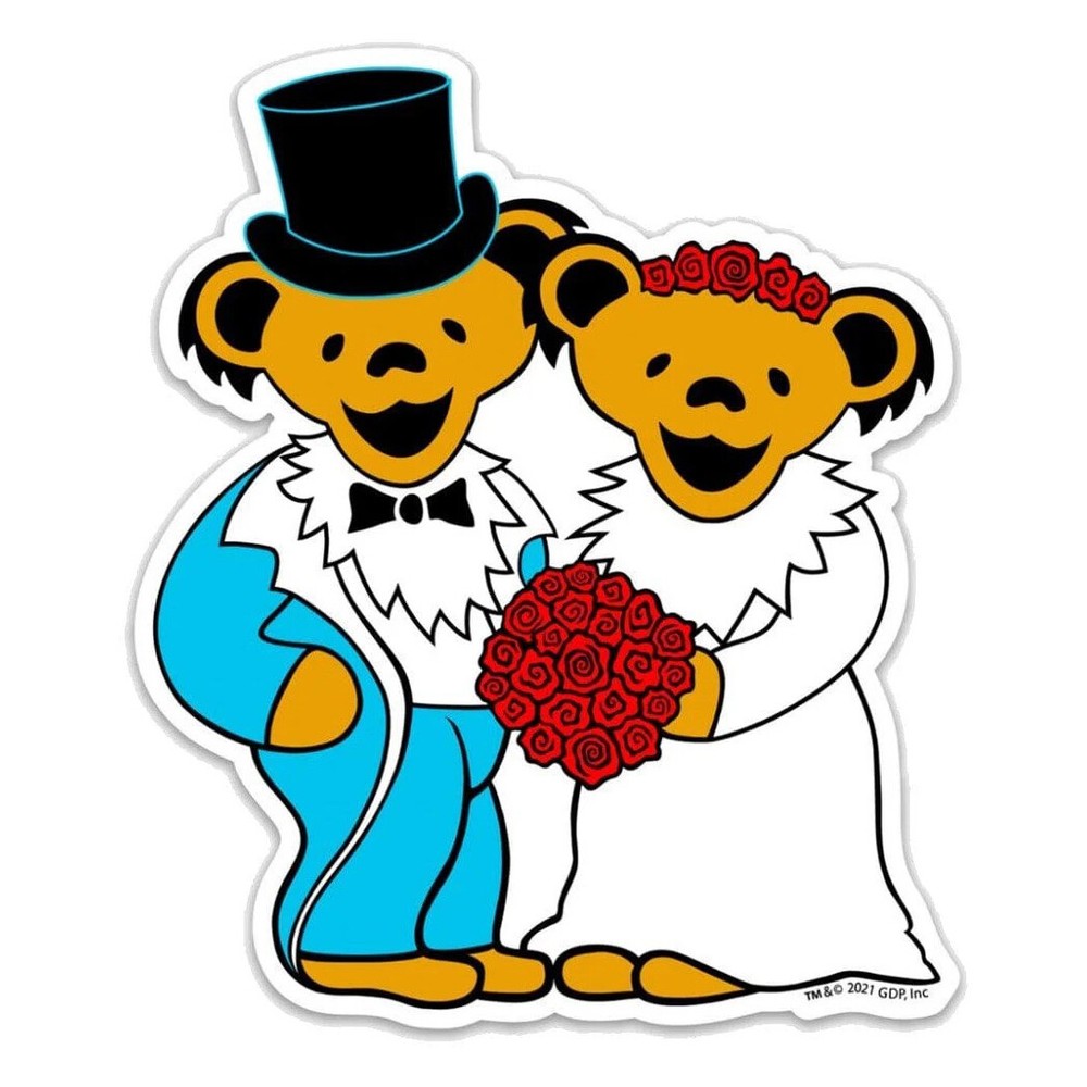 Grateful Dead Wedding Bears Sticker